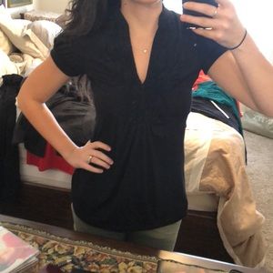 Black Windsor Top